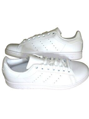 Adidas Women's Stan Smith Leather Court Sneakers Triple Cloud White Size 8.5